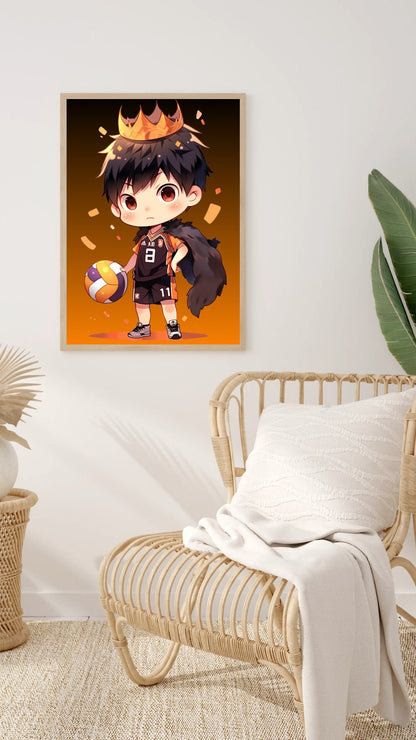 Ace Setter: Chibi Volleyball Prodigy Art Print