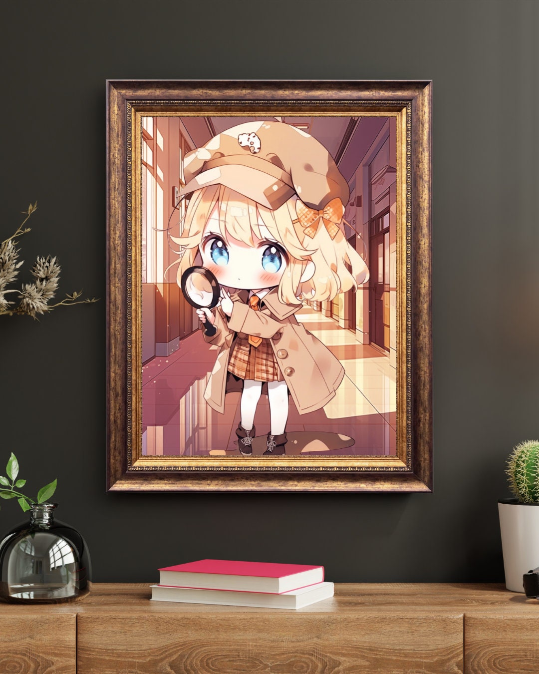 Mystery Stream: Chibi Detective Art Print