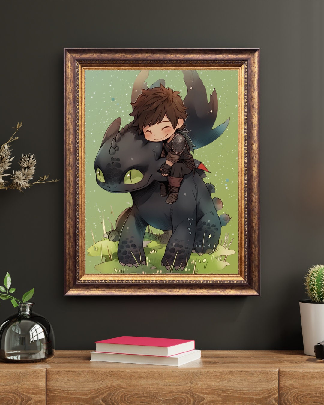 Skybound Friends: Chibi Dragon Rider Art Print