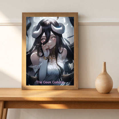 Horned Goddess, 11x17 Inches, Art Print, Anime Poster, Waifu