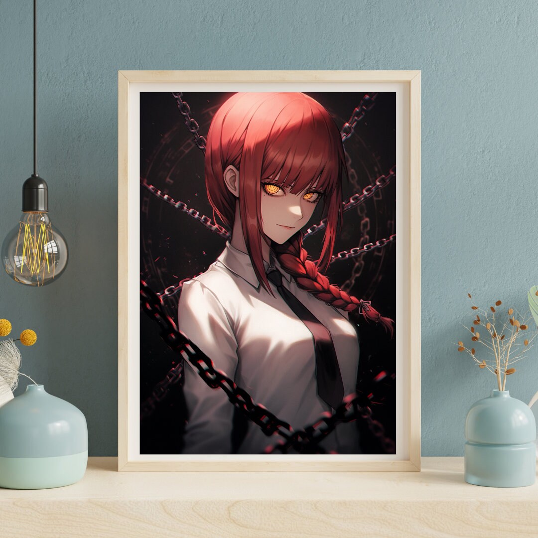 Commanding Chains: Enigmatic Power Figure Art Print