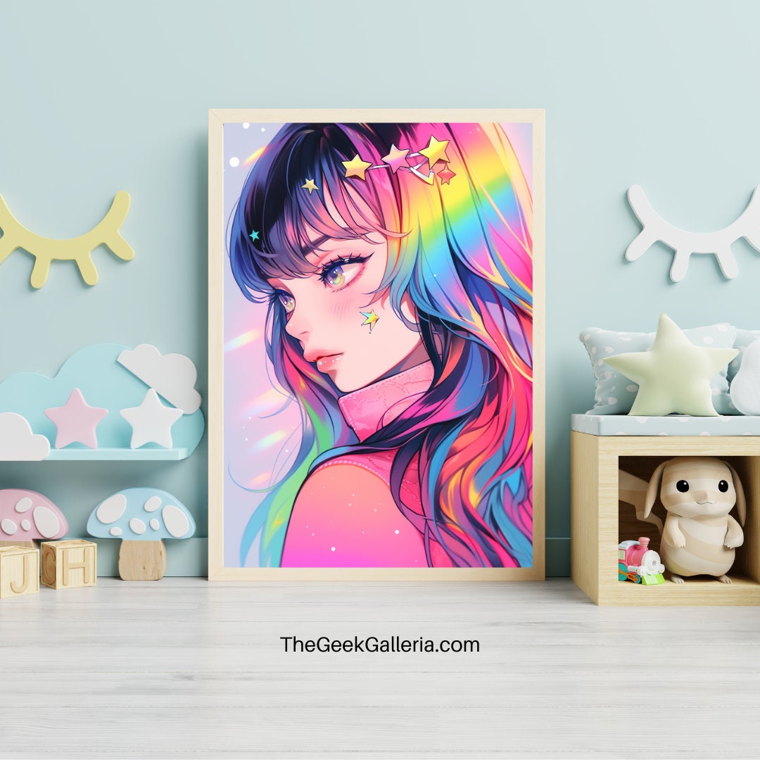 A Colorful Dream: The Spectrum Muse Art Print