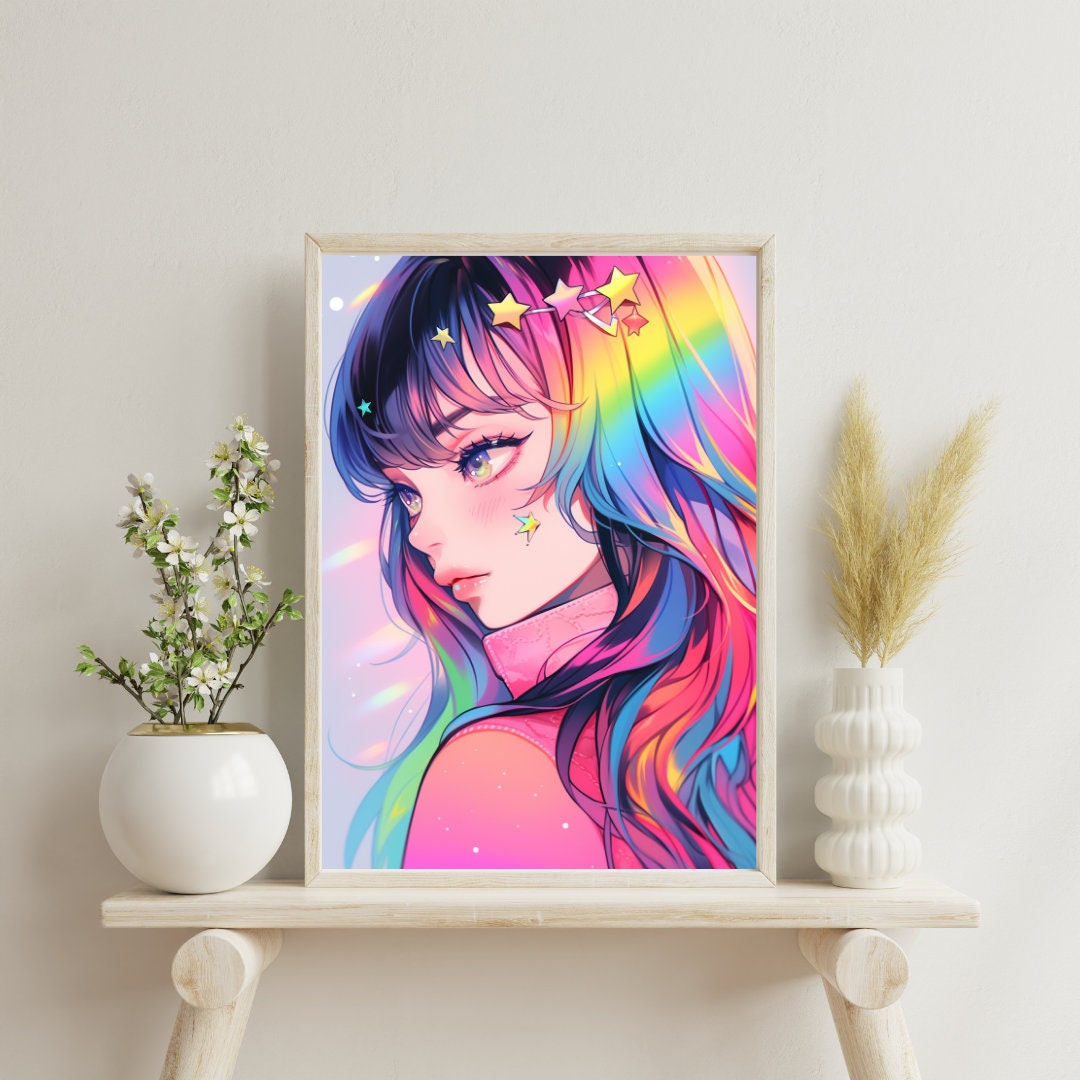 A Colorful Dream: The Spectrum Muse Art Print