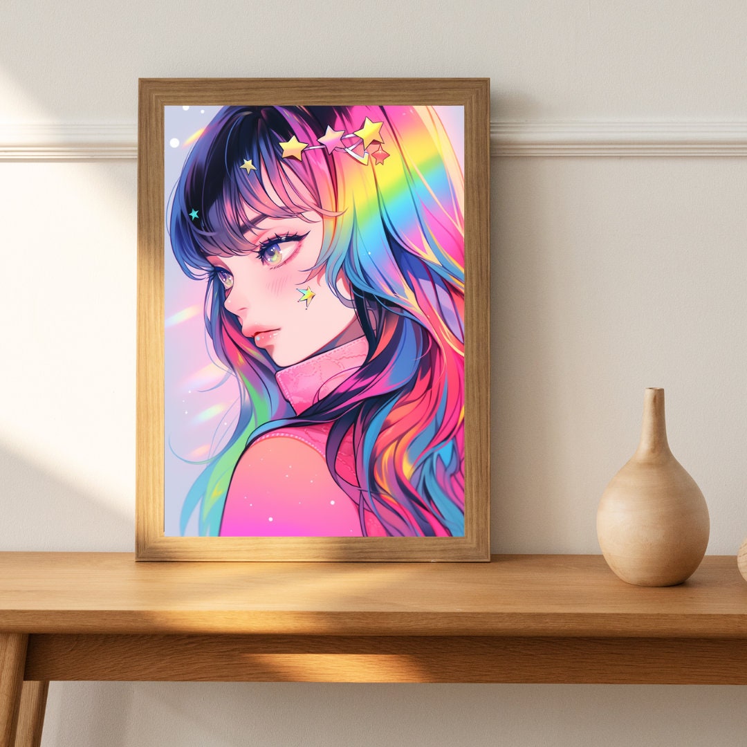 A Colorful Dream: The Spectrum Muse Art Print