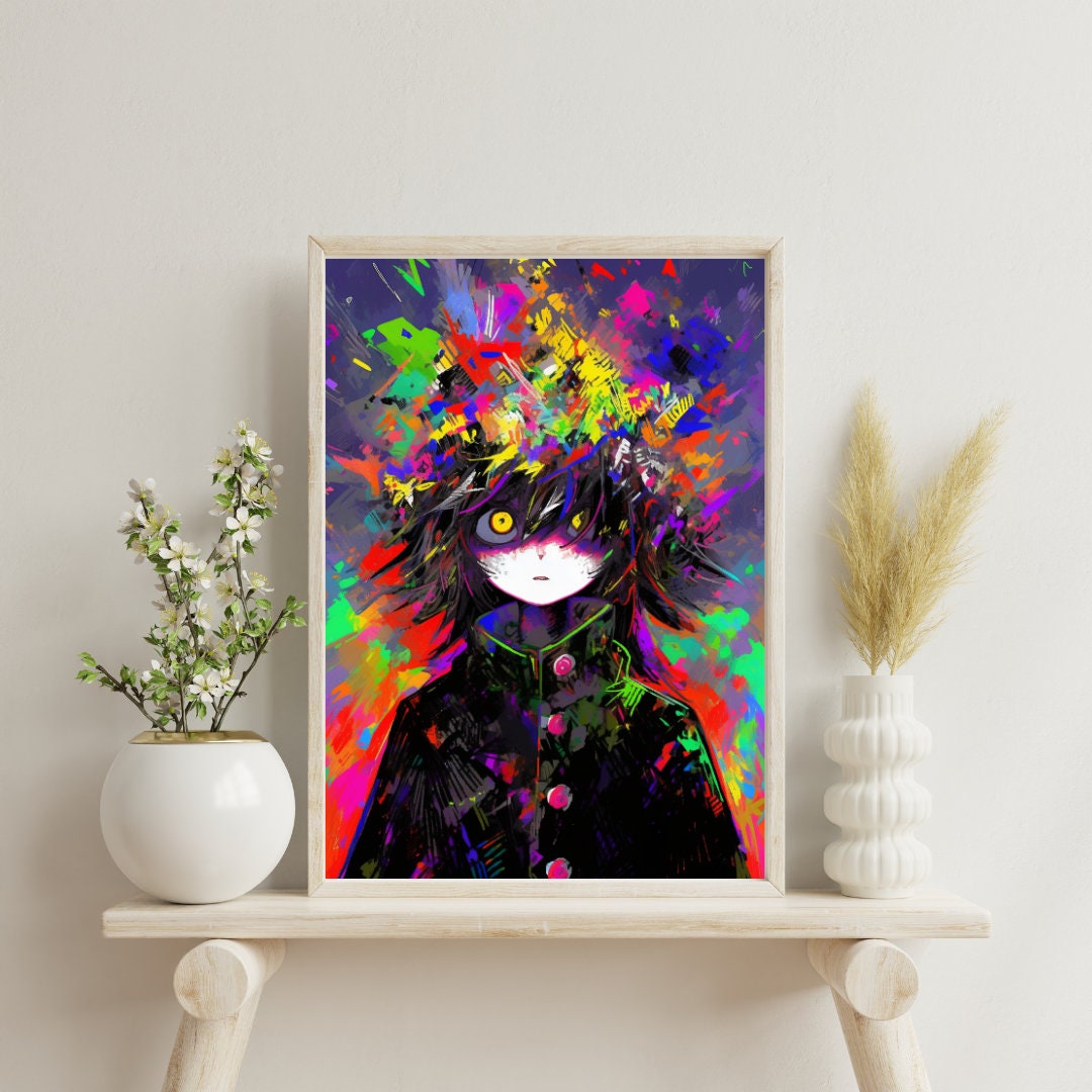 Chaos Spectrum: The Vibrant Anarchy Art Print