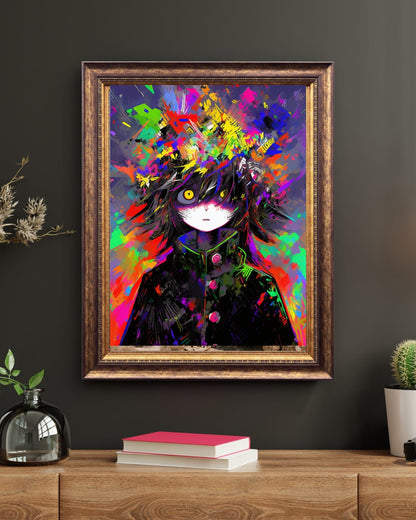 Chaos Spectrum: The Vibrant Anarchy Art Print