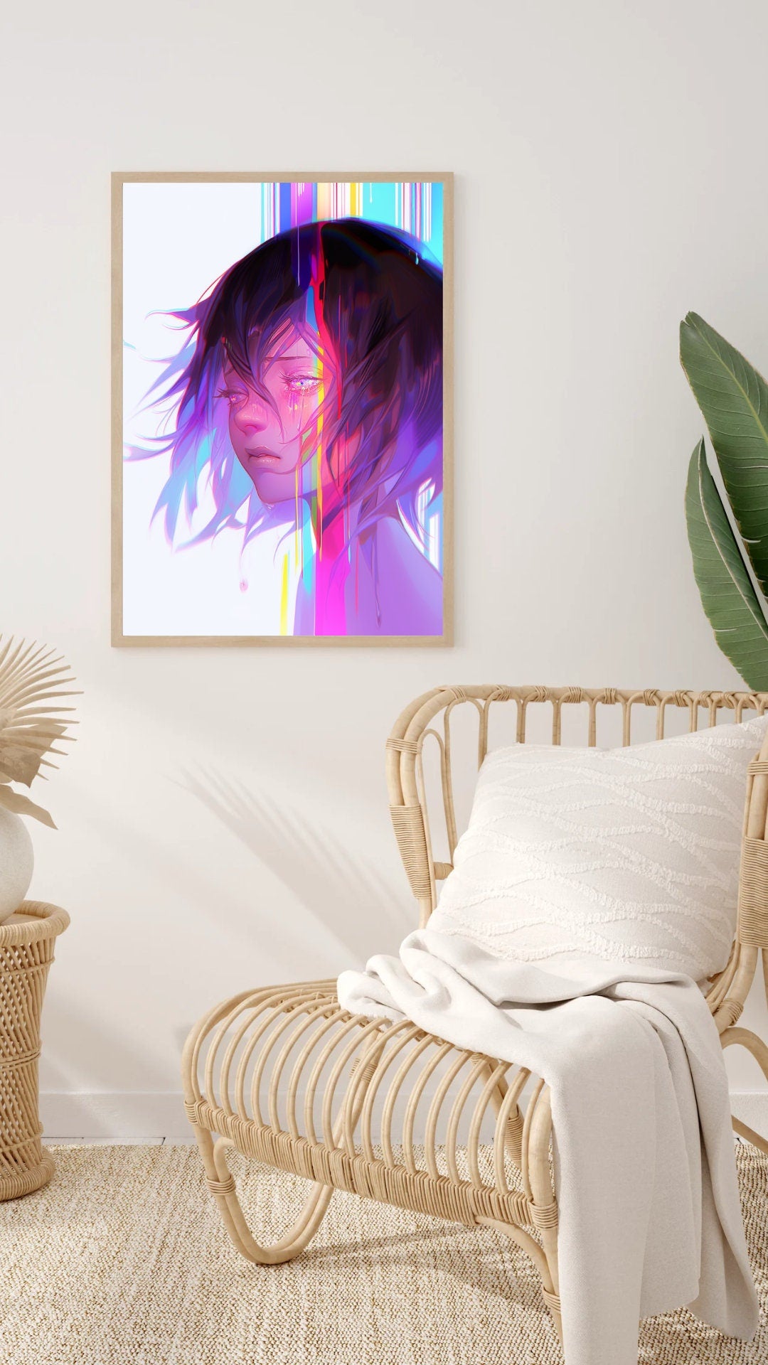 Spectrum of Tears: Abstract Emotion Art Print - Wall Decor