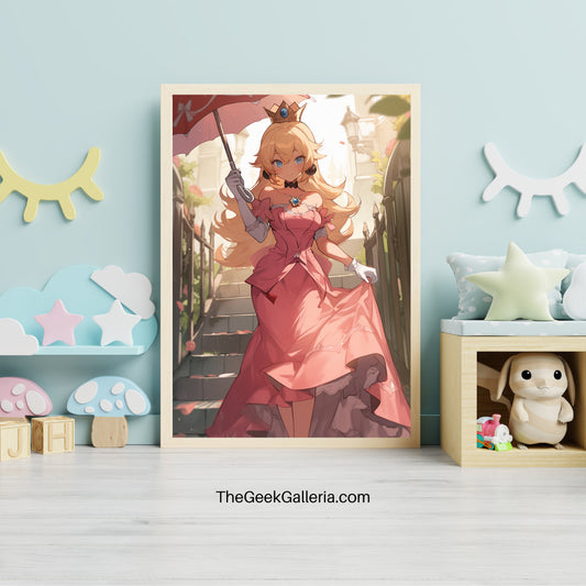 Royal Heiress with Parasol Art Print