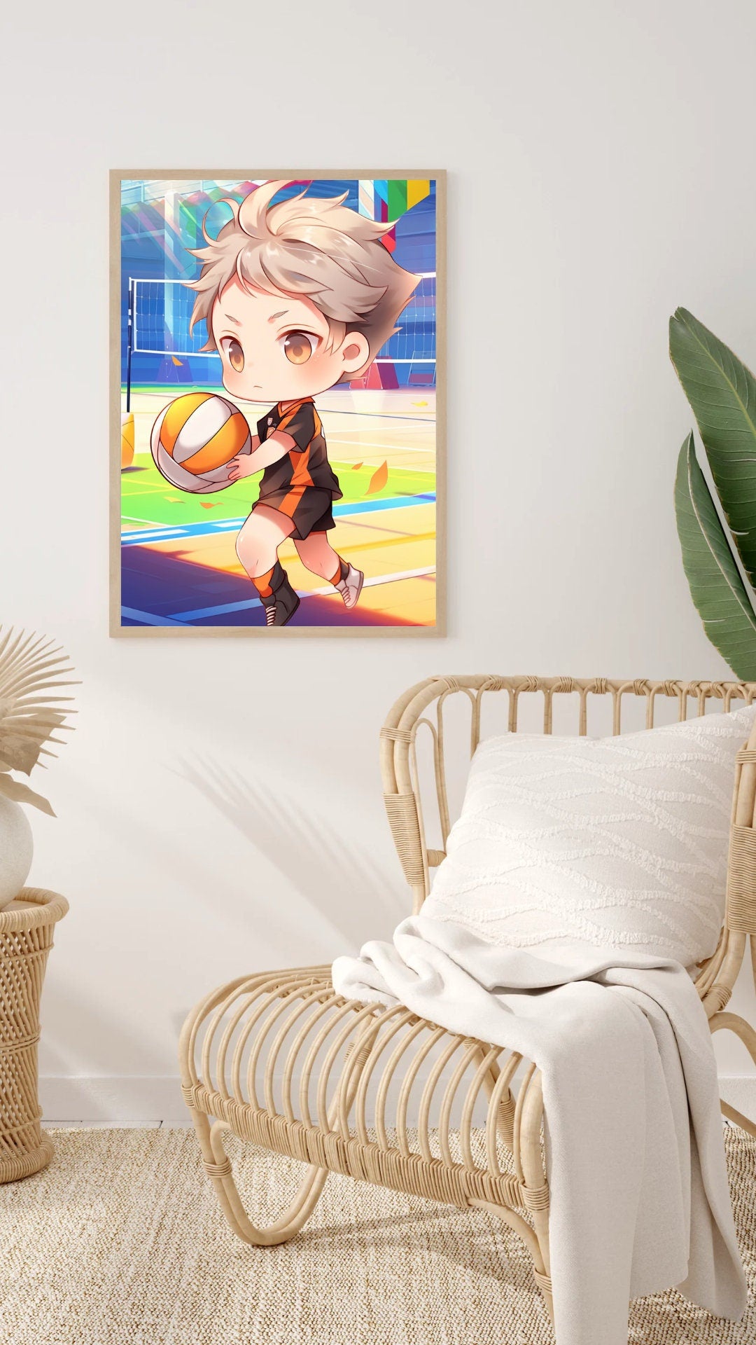 Set to Score: Chibi Volleyball Player Art Print