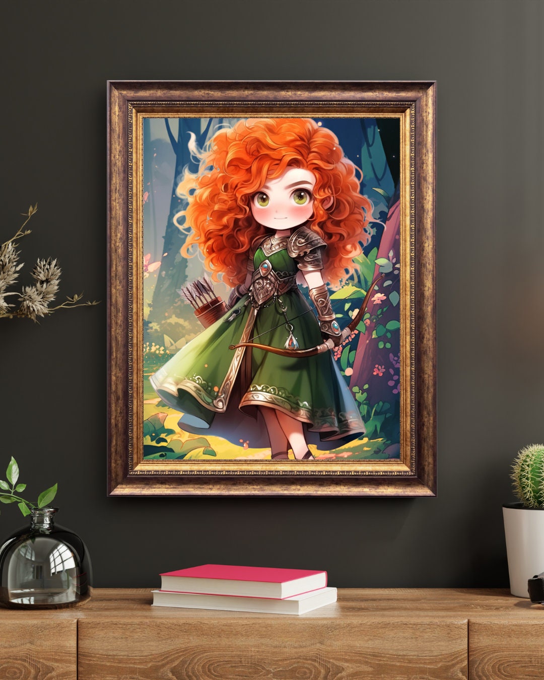 Highland Archer: Chibi Warrior Princess Art Print