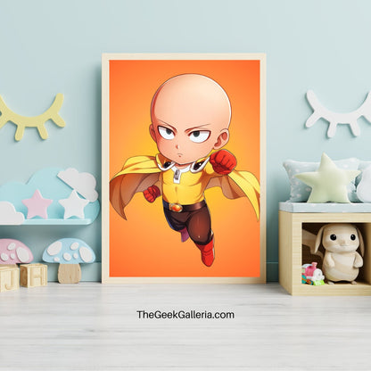 Hero for Fun: Chibi Bald Avenger Art Print