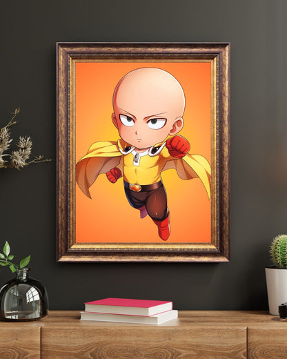 Hero for Fun: Chibi Bald Avenger Art Print