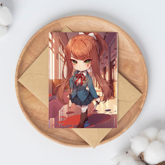 Corridor of Secrets: Chibi Club Leader's Dark Twist Art Print