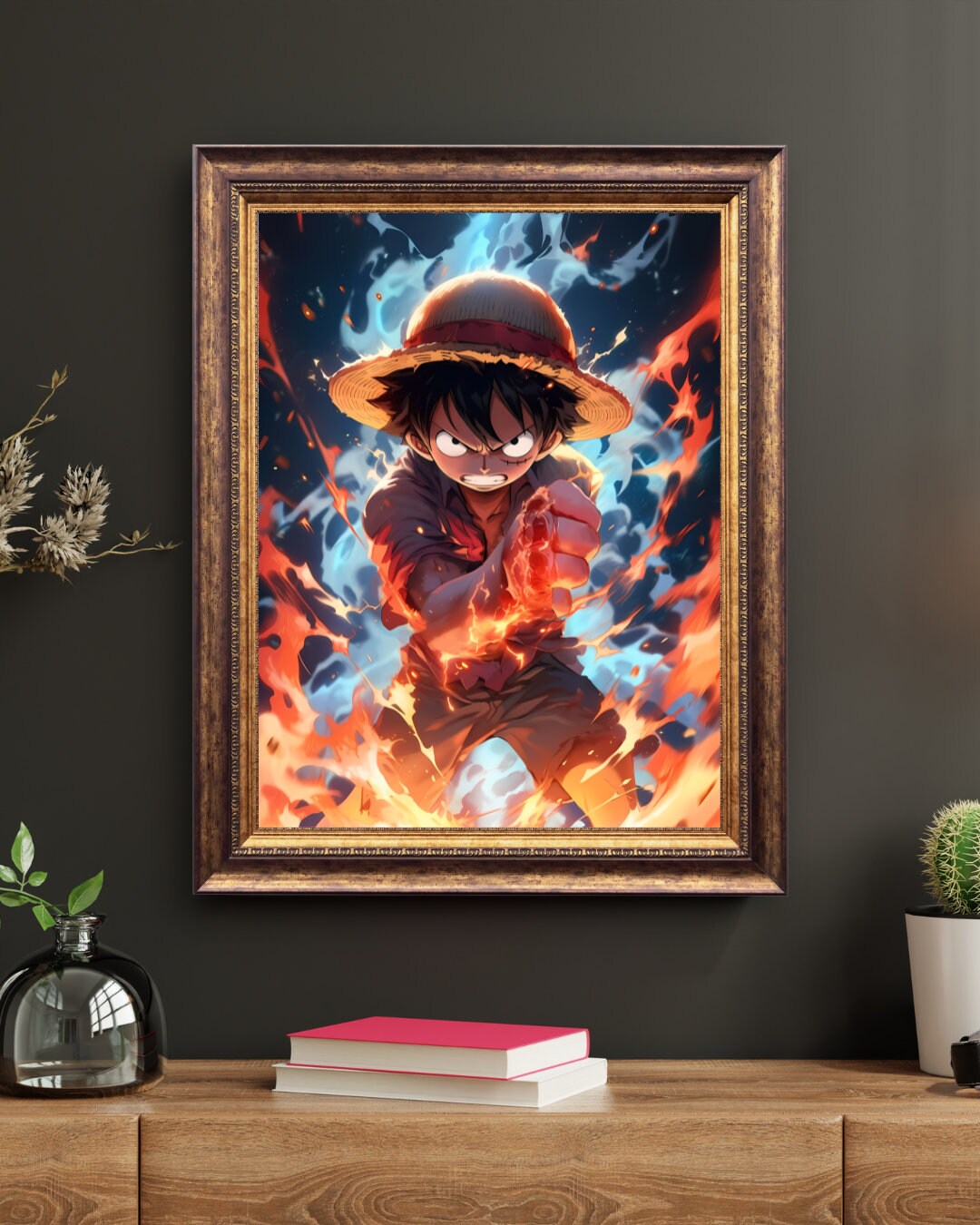 Blazing Fury: Pirate Warrior's Punch Art Print