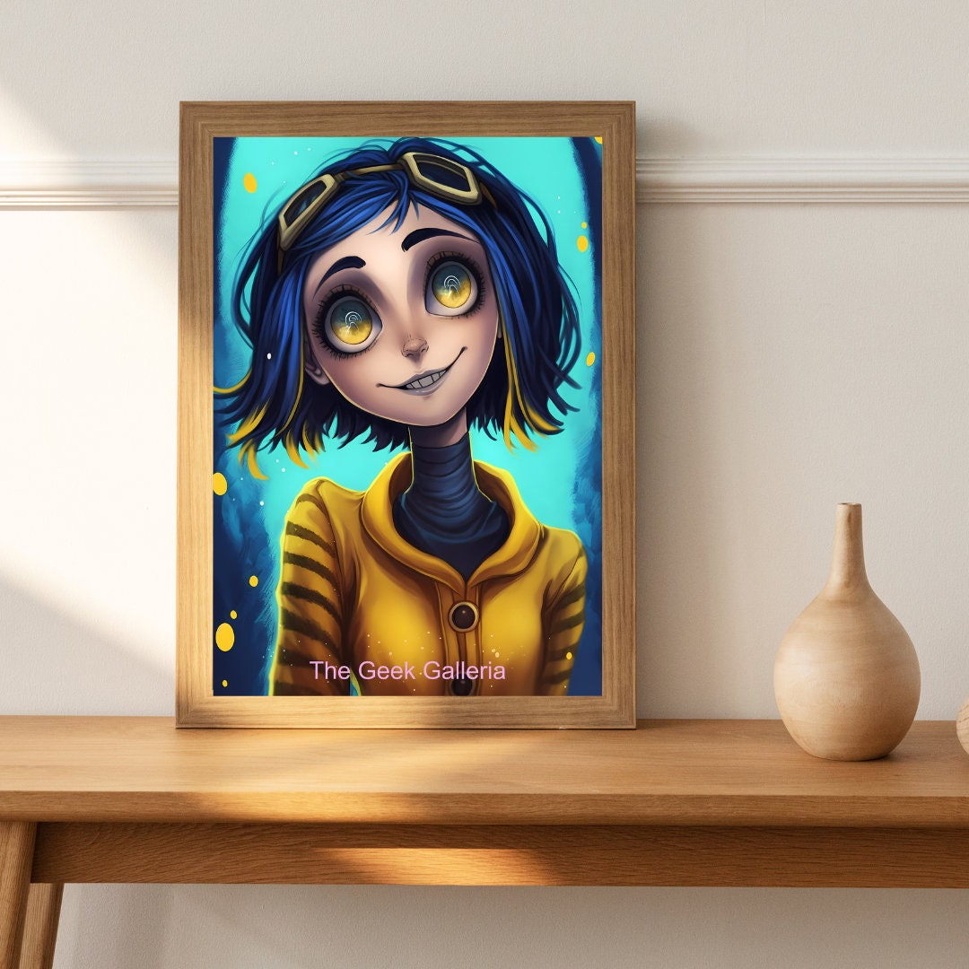 Curious Explorer in a Magical Parallel World, 11x17 Inches, Art Print, Anime Poster, Waifu