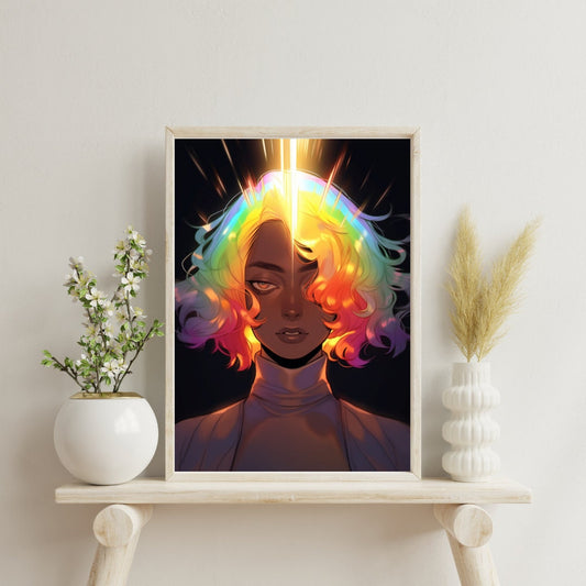 Cosmic Rain Art Print