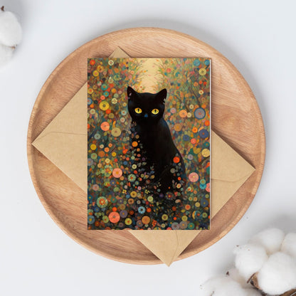 Abstract Feline Elegance Art Print, Cat Lover Gift