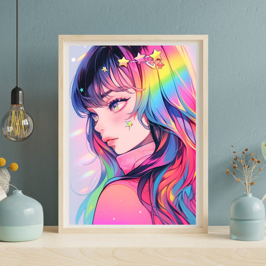 A Colorful Dream: The Spectrum Muse Art Print