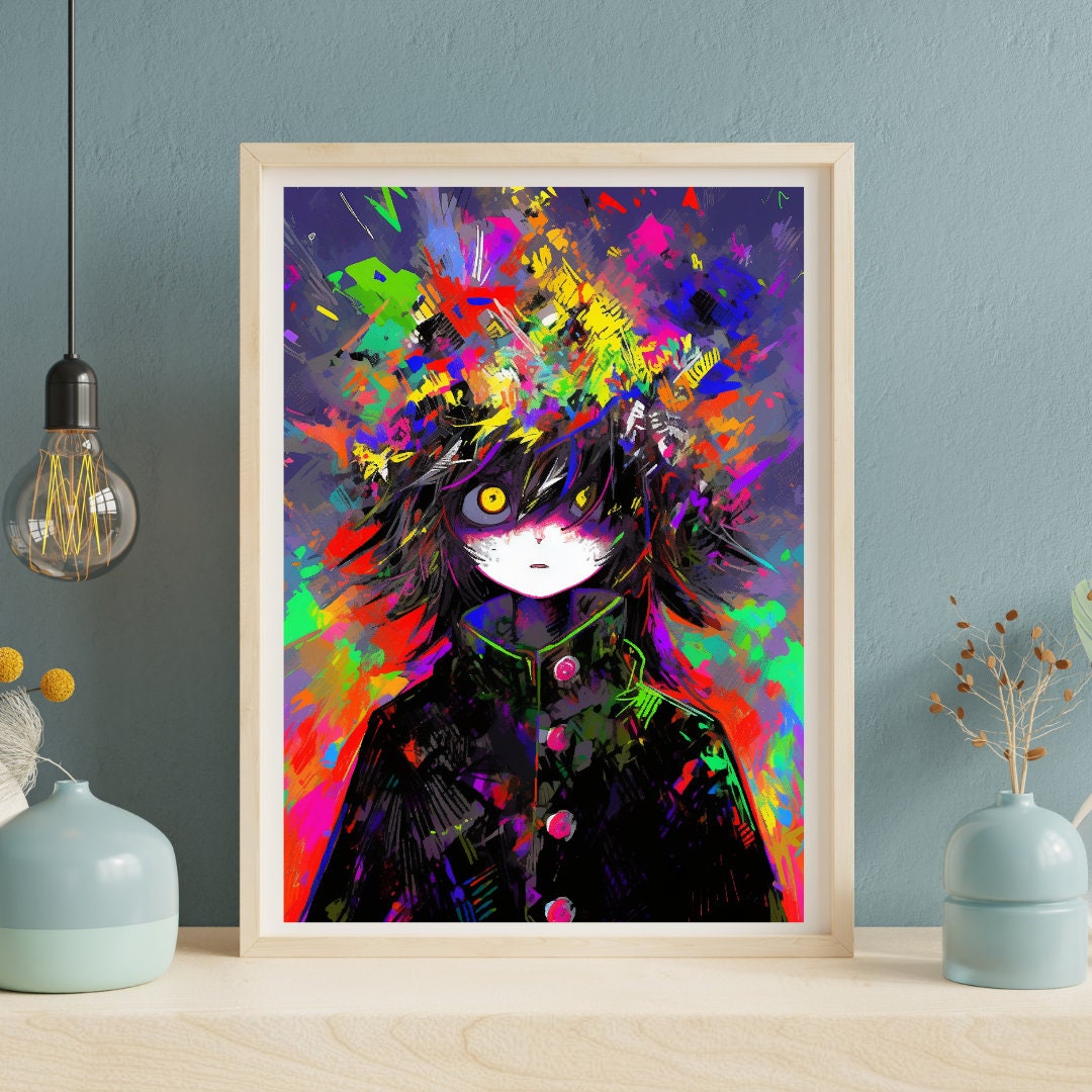 Chaos Spectrum: The Vibrant Anarchy Art Print