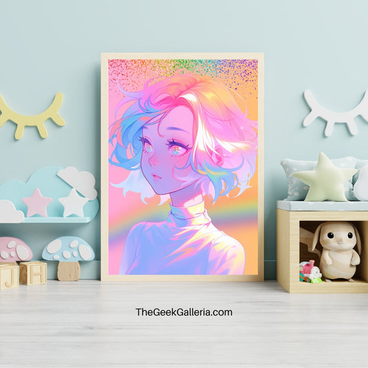 Radiant Spectrum: Rainbow Bob Art Print