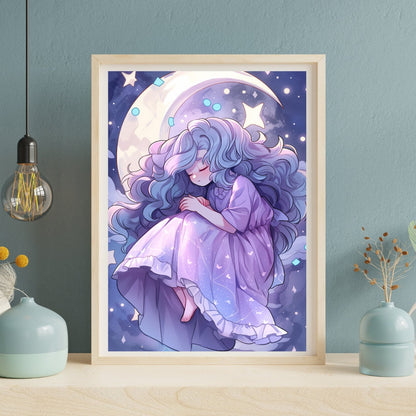 Lunar Dreamscape - Original Poster - Artwork - Illustration Print Wall Art - Home Decor