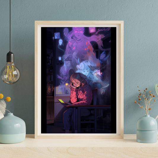 Inner Echoes: Social Anxiety Art Print