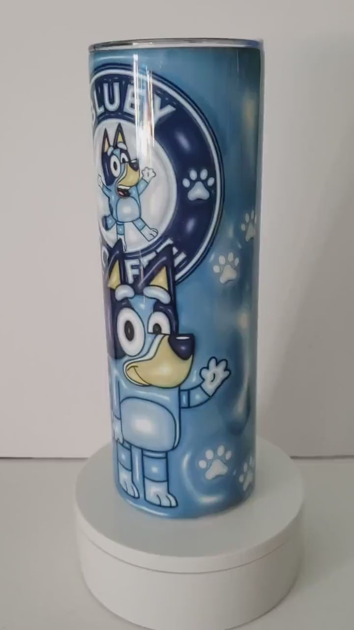 Puppy Playtime 20oz Tumbler - Customizable Family-Friendly Dog Adventure Drinkware - Perfect Gift for Animation Fans