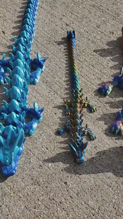 Articulated Easter Egg Dragon  - Flexible Sensory Toy - Unique Gift