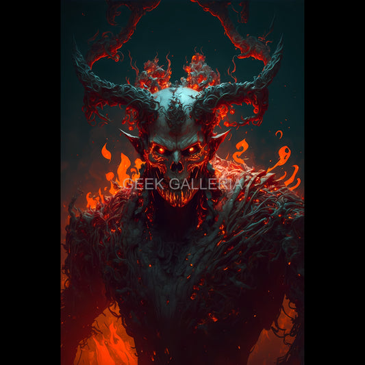 Infernal Rise, 11x17 Inches, Art Print