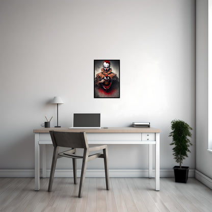 Creepy Clown V2, Art Print, Horror, Spooky, Scary, Halloween