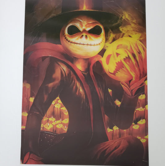 Pumpkin King Smile, 3D Lenticular Poster, Motion Poster