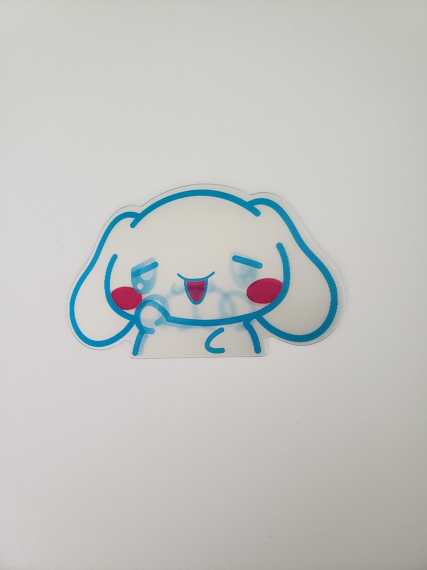 Adorable Animated Pup Peeker Sticker, 3D lenticular Car Sticker, Anime Sticker, Kawaii Sticker