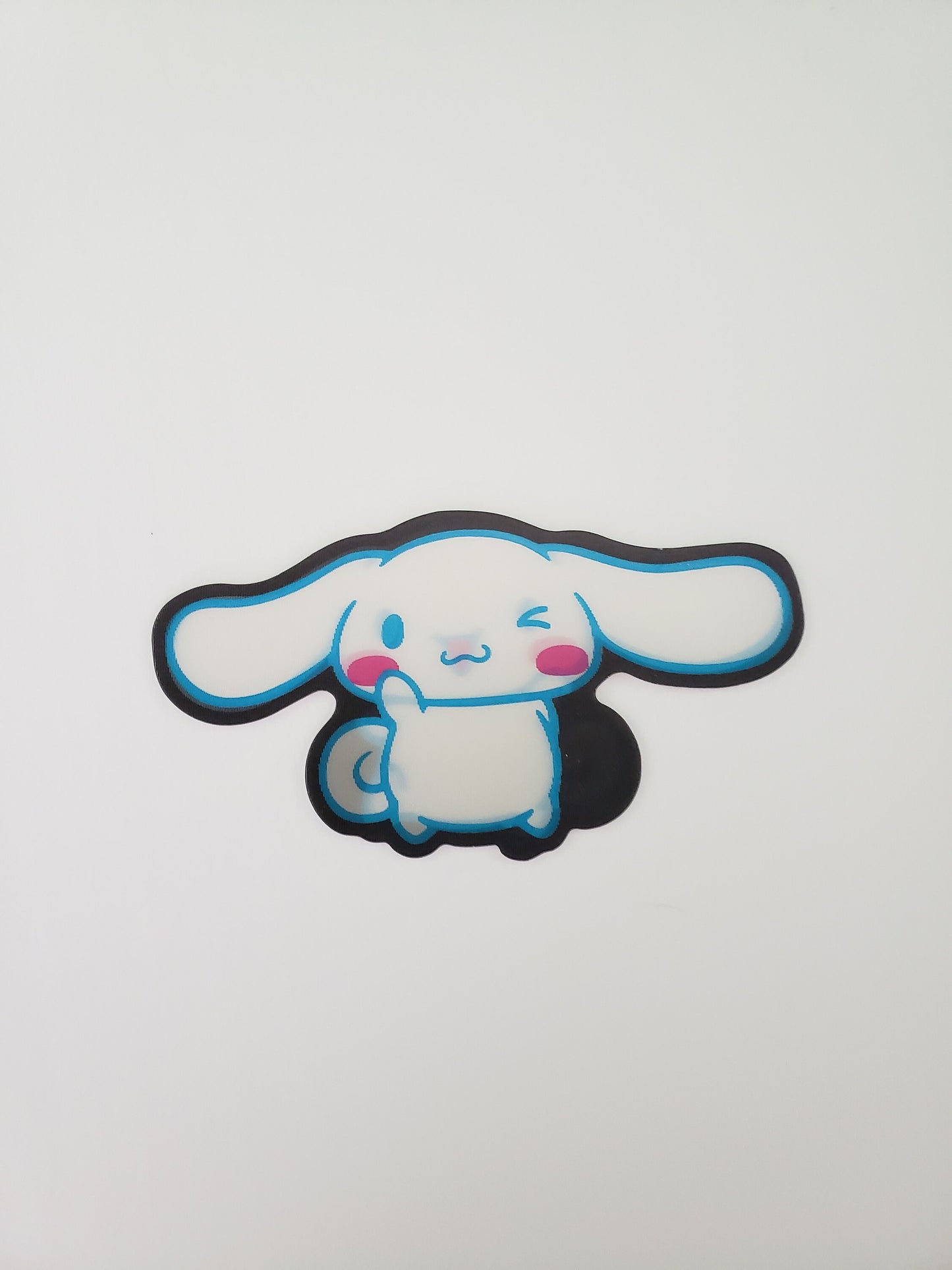 Adorable Animated Pup Peeker Sticker 2, 3D lenticular Car Sticker, Anime Sticker, Kawaii Sticker