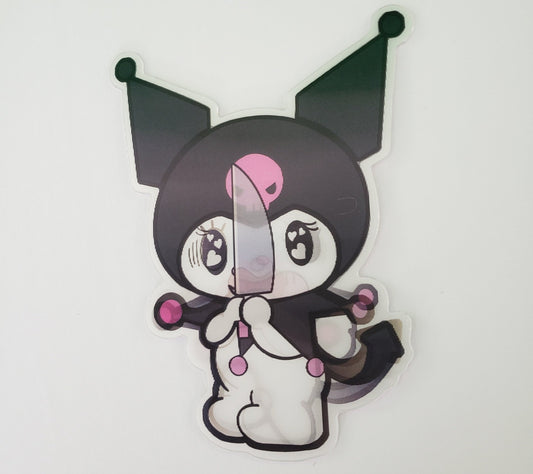 Dark Bunny, 3D Lenticular Car Sticker, Motion Sticker, Anime Sticker, Kawaii Sticker