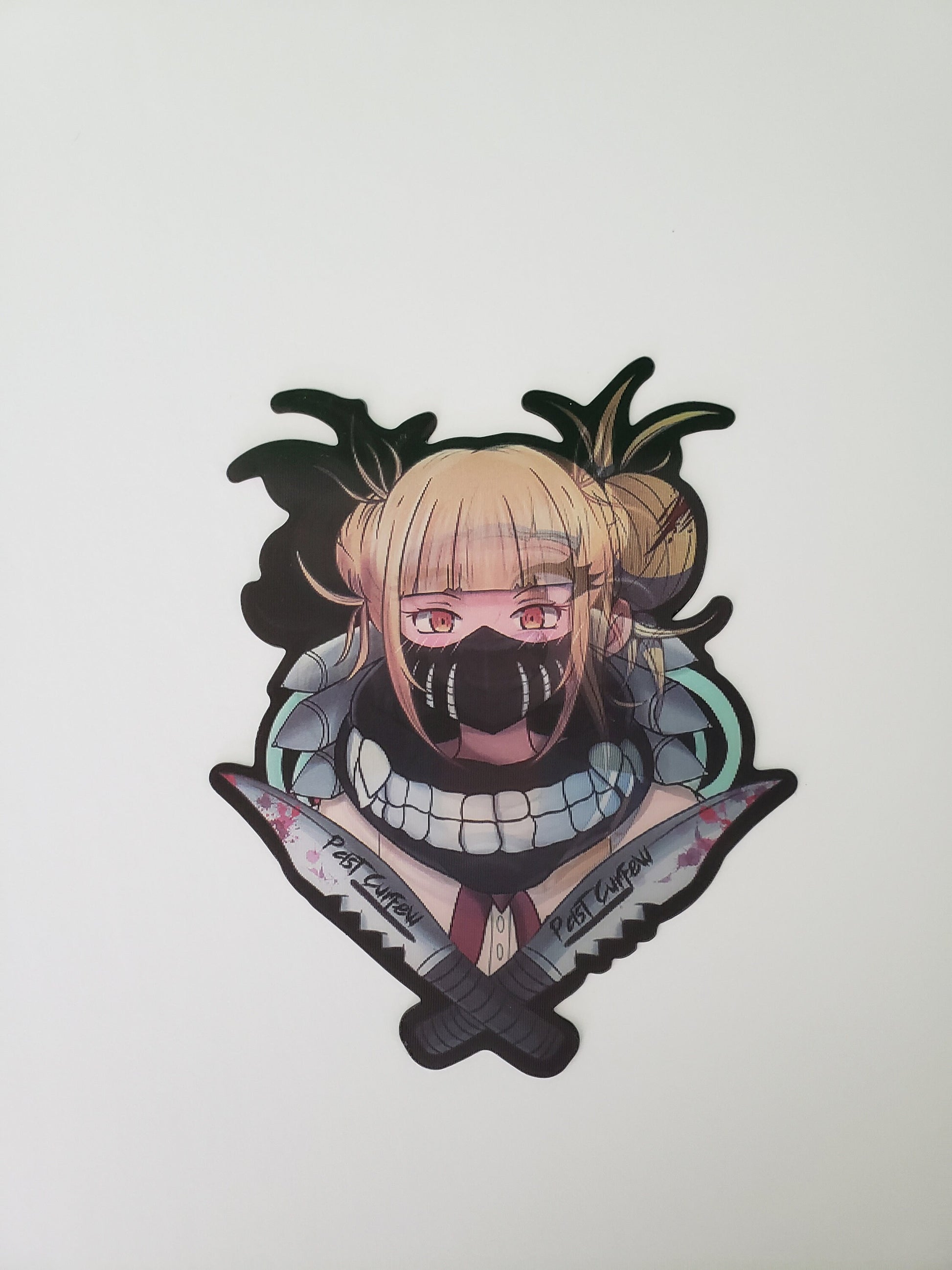 Bloodthirsty Beauty, Peeker Sticker, 3D Lenticular Car Sticker, Motion Sticker, Anime Sticker, Kawaii Sticker