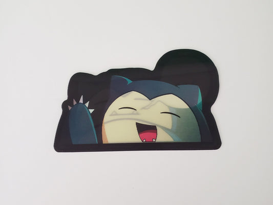 Snoring Giant, Peeker Sticker, 3D Lenticular Car Sticker, Motion Sticker, Anime Sticker, Kawaii Sticker