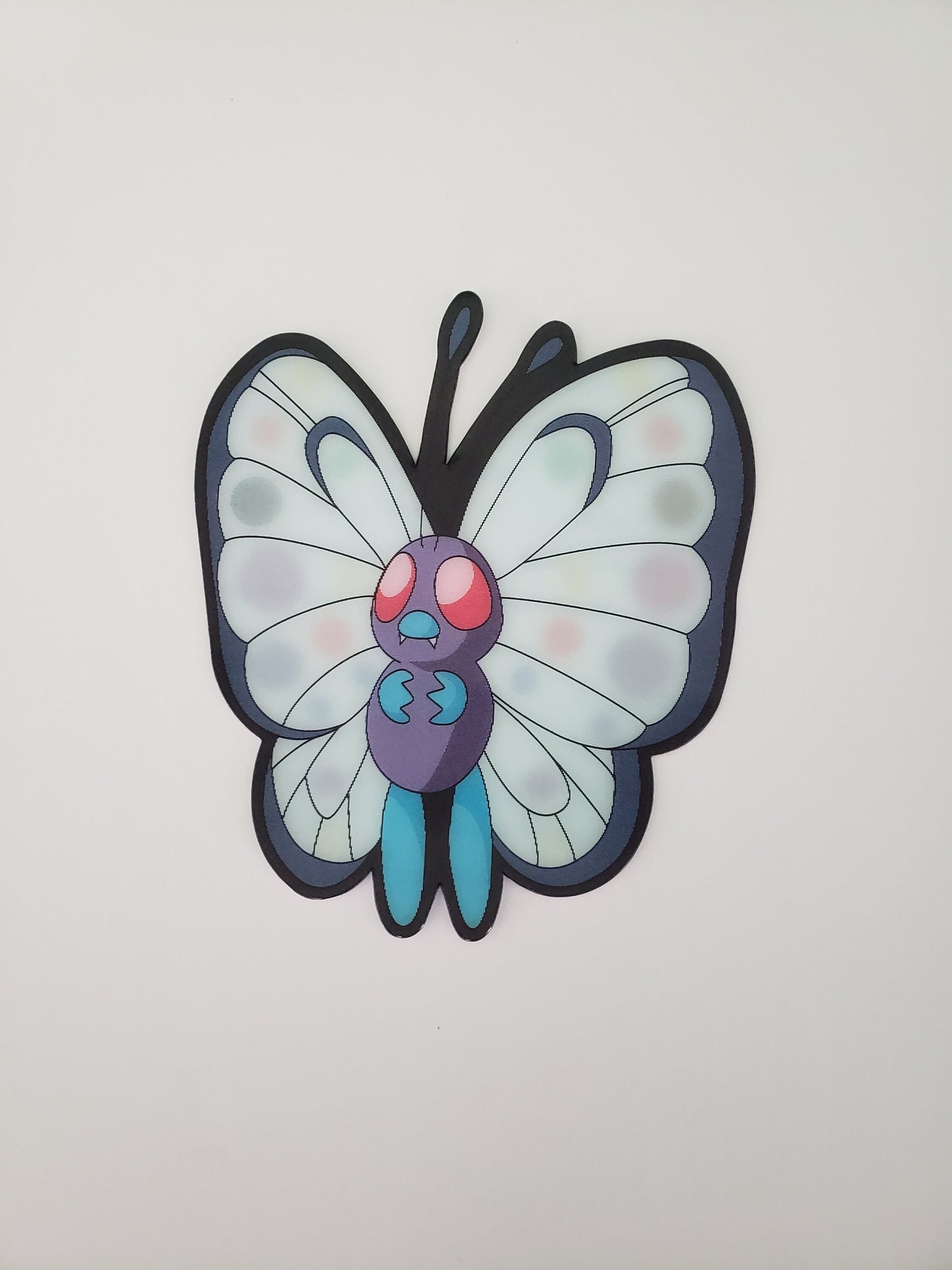Cute Butterfly, Peeker Sticker, 3D Lenticular Car Sticker, Motion Sticker, Anime Sticker, Kawaii Sticker
