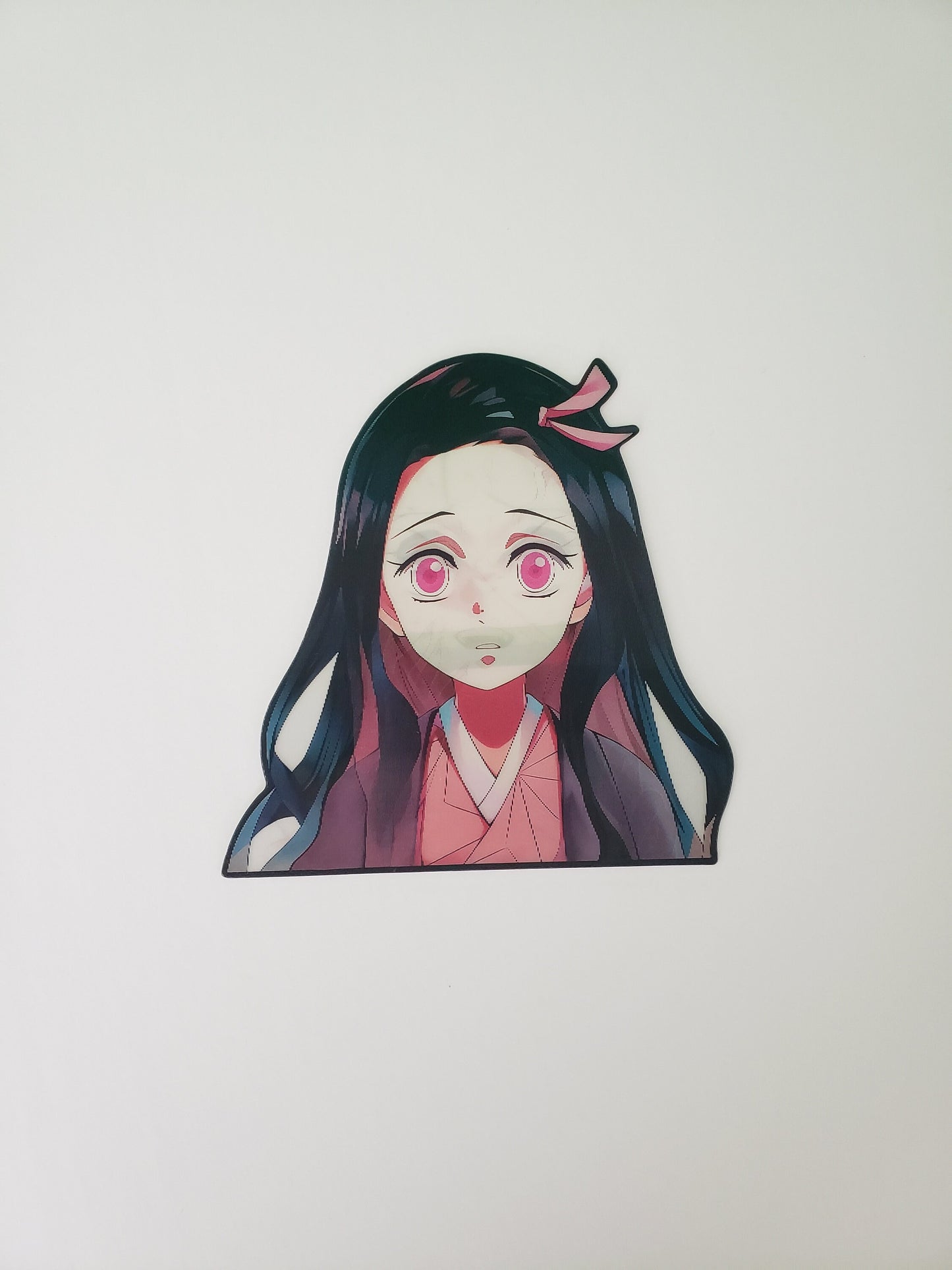 Demon Girl Transformation, Peeker Sticker, 3D Lenticular Car Sticker, Motion Sticker, Anime Sticker, Waifu Sticker
