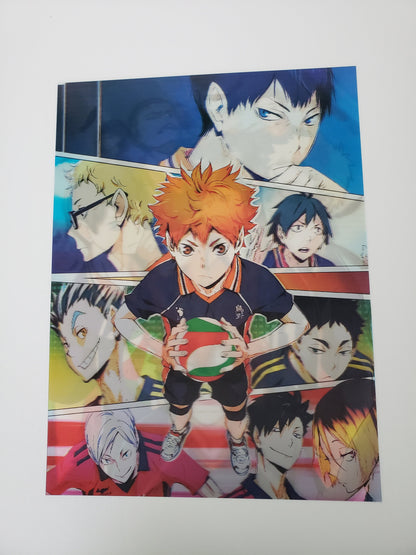 Dynamic Volleyball Action 3D Lenticular Poster, Motion Poster