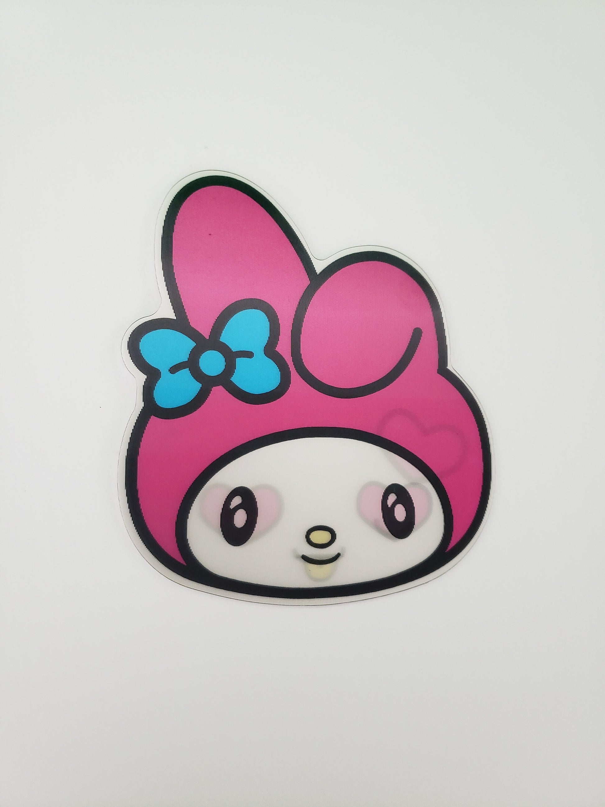 Sweet Bunny, Peeker Sticker, 3D Lenticular Car Sticker, Motion Sticker, Anime Sticker, Kawaii Sticker