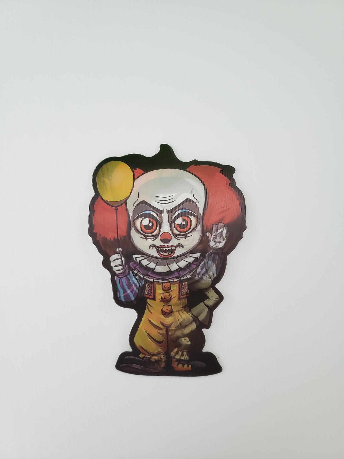 Creepy Clown, Peeker Sticker, 3D Lenticular Car Sticker, Motion Sticker, Horror Sticker, Horror Decal