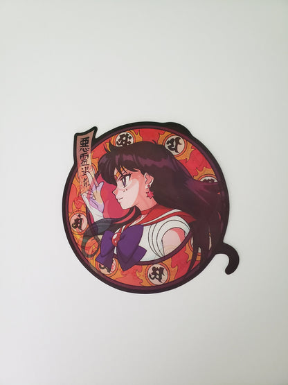Magical Girl Trio, Peeker Sticker, 3D Lenticular Car Sticker, Motion Sticker, Anime Sticker, Kawaii Sticker
