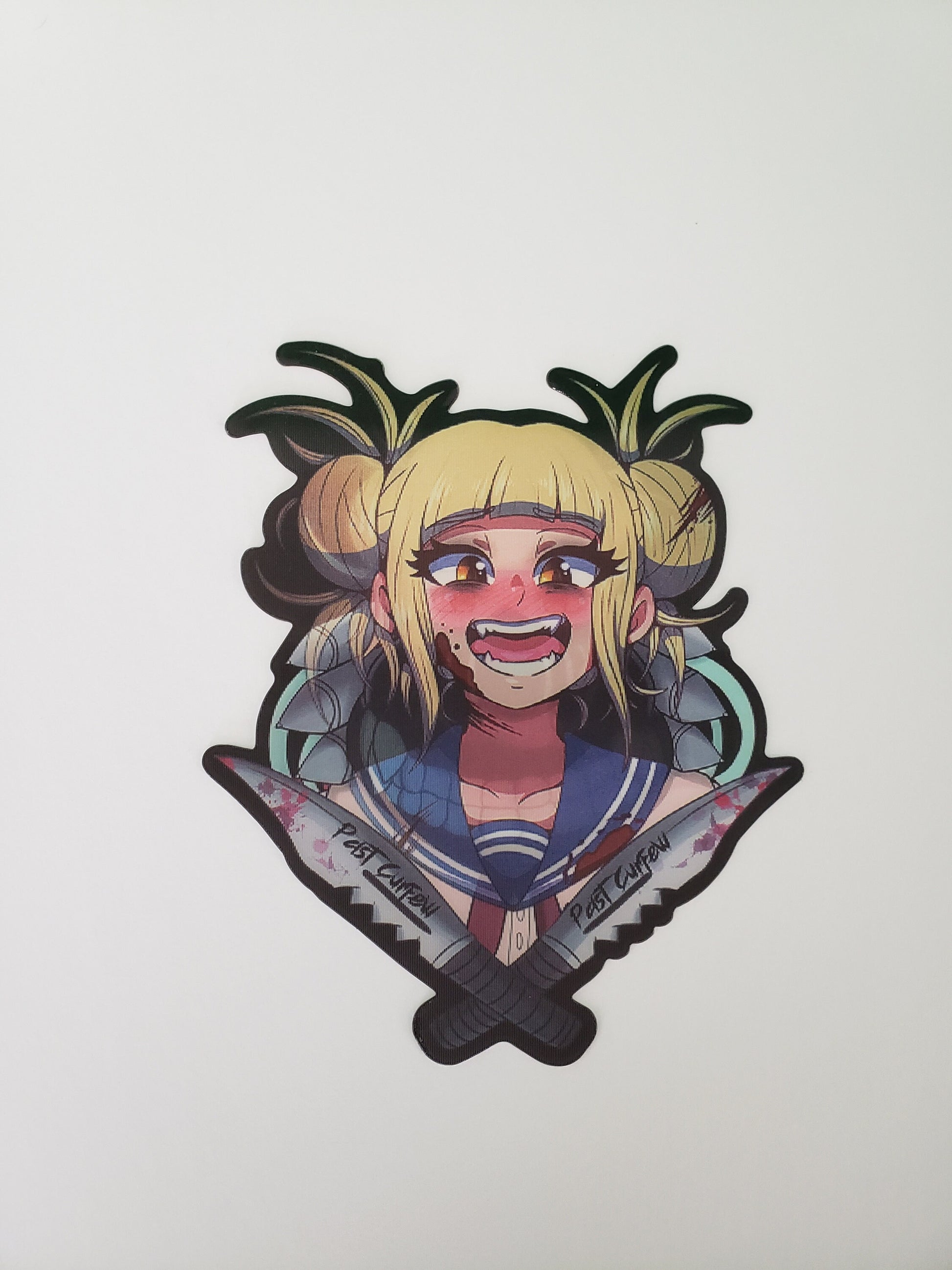 Bloodthirsty Beauty, Peeker Sticker, 3D Lenticular Car Sticker, Motion Sticker, Anime Sticker, Kawaii Sticker