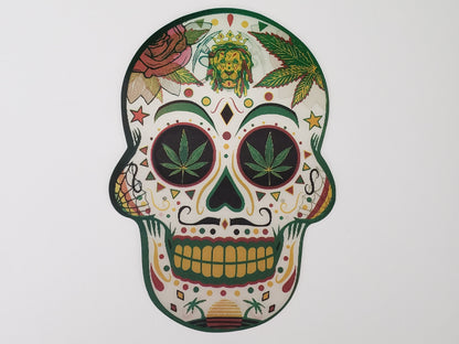 Colorful Calavera Skull Design, 3D Lenticular Car Sticker, Motion Sticker