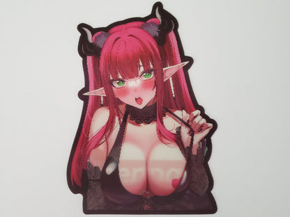 Sexy Tutor, 3D lenticular Car Sticker, Anime Sticker, Kawaii Sticker, Waifu Sticker