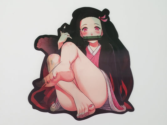 Sexy Demon Girl, 3D Lenticular Car Sticker, Motion Sticker, Anime Sticker, Waifu Sticker, Kawaii Sticker