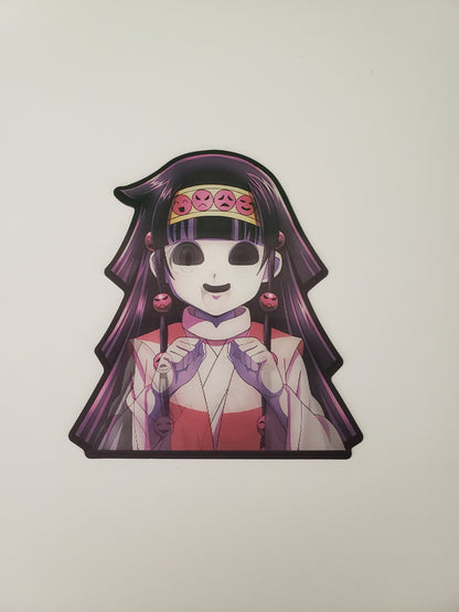 Mysterious Assassin Transformation, Peeker Sticker, 3D Lenticular Car Sticker, Motion Sticker, Anime Sticker, Kawaii Sticker