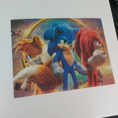 Classic Trio, 3D Lenticular Poster, Motion Poster, Legendary Speedster and his Loyal Companions
