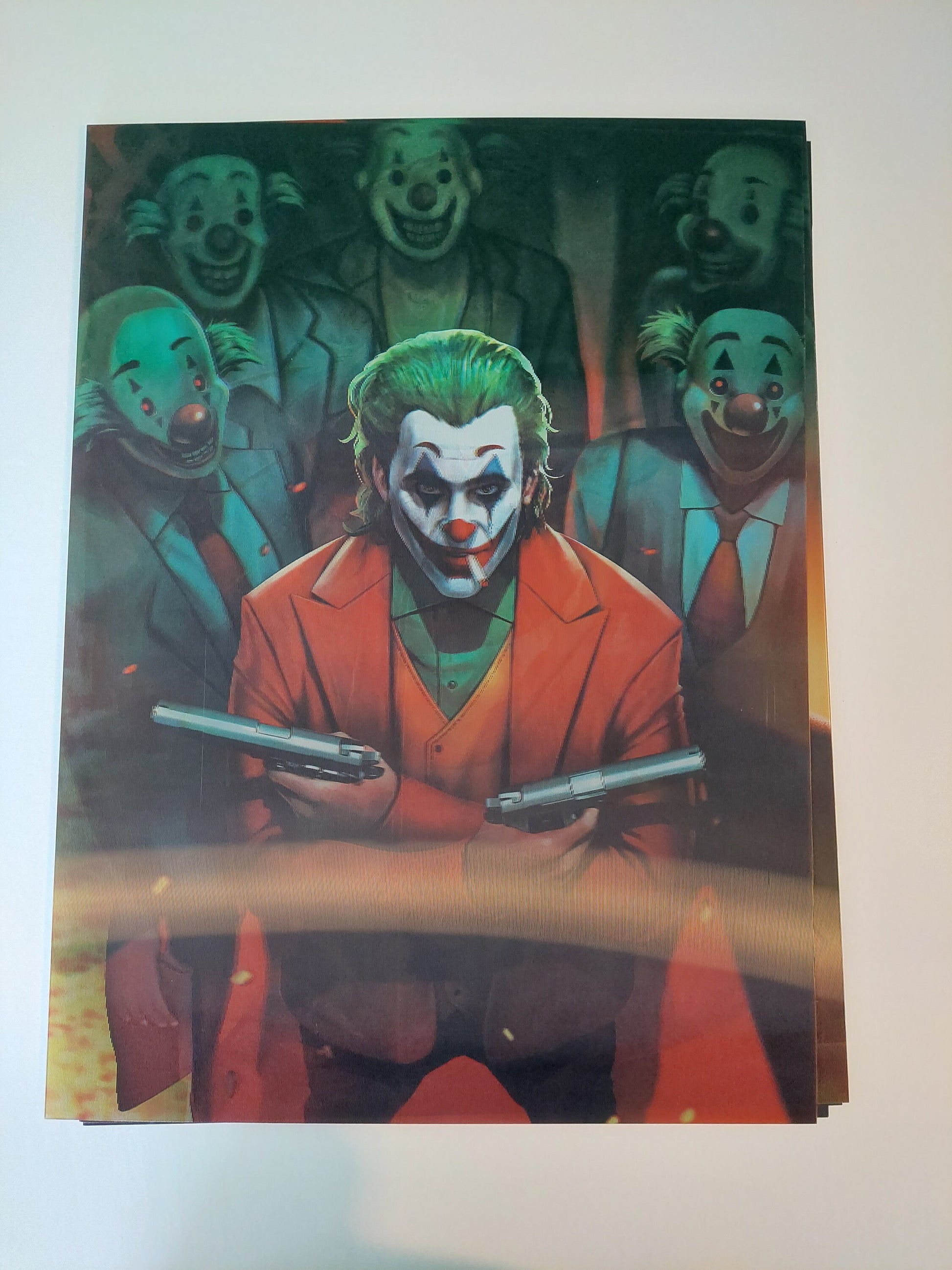 Joking clown 3D Lenticular Poster, Motion Poster