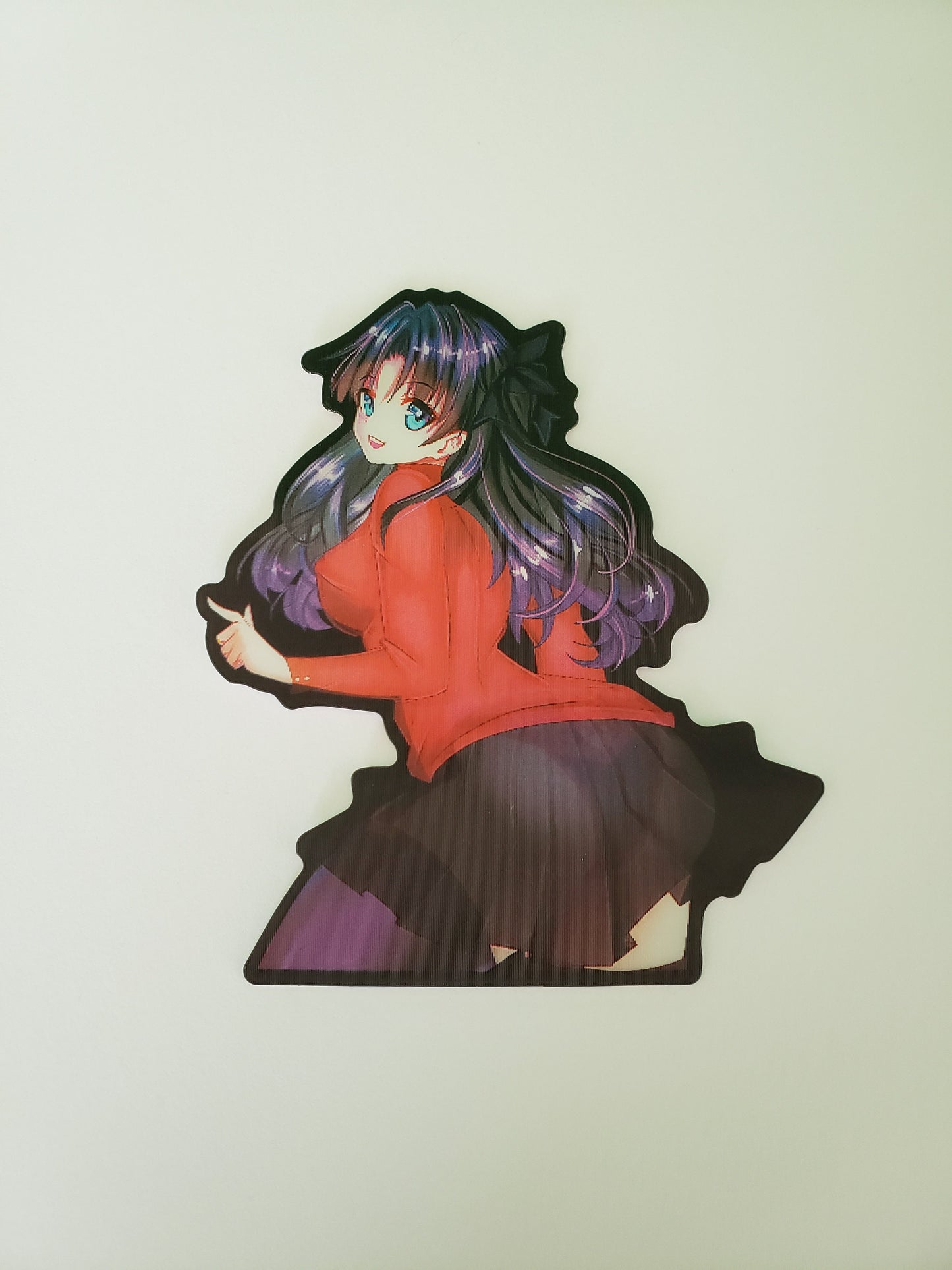 Mystic of Shadows., Peeker Sticker, 3D Lenticular Car Sticker, Motion Sticker, Anime Sticker, Kawaii Sticker